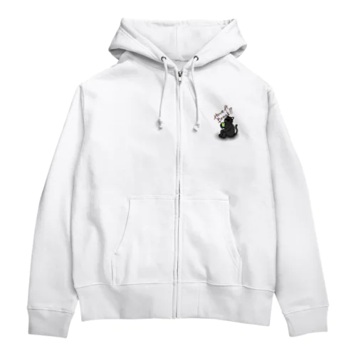 くろねことこーひー Zip Hoodie