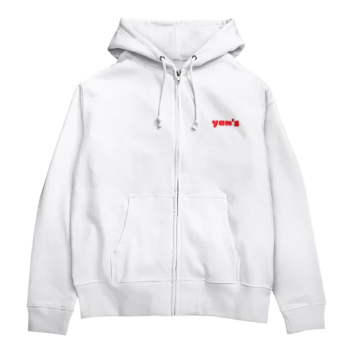 yan'sロゴ　ジップパーカー Zip Hoodie