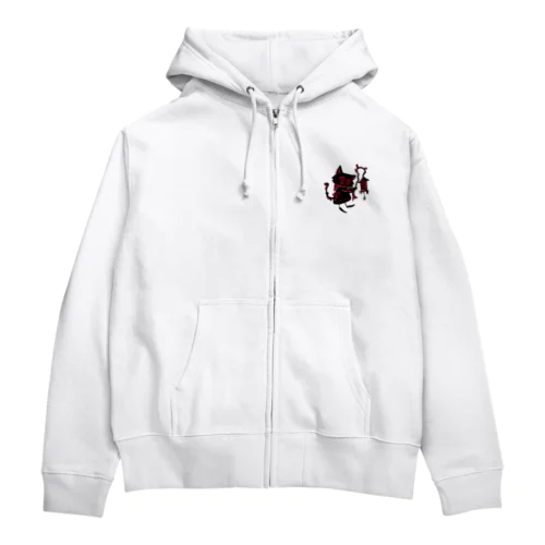 赤信号(猫) Zip Hoodie