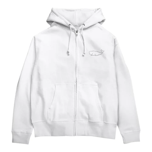 くじら Zip Hoodie