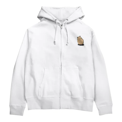 美背中（ハムスター） Zip Hoodie