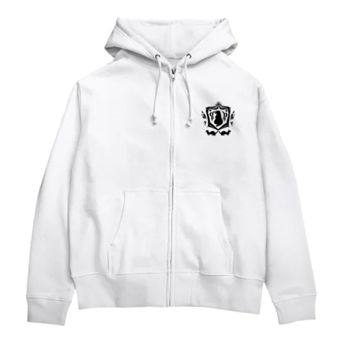 フェレットエンブレムパーカー　黒 Zip Hoodie