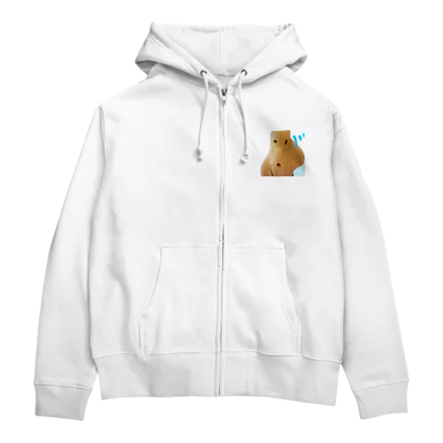 承知いたしました！なミネラル豊富な土のはにわさん。 Zip Hoodie