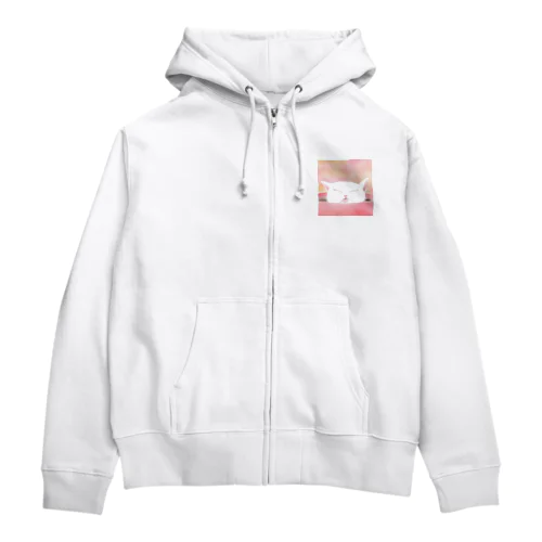 あごのせ寝 Zip Hoodie