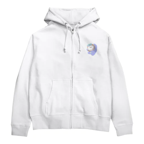 ハリネズミのおやすみ Zip Hoodie