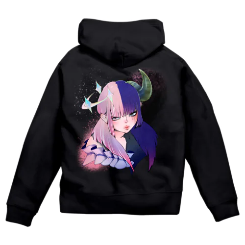 天使と悪魔 Zip Hoodie