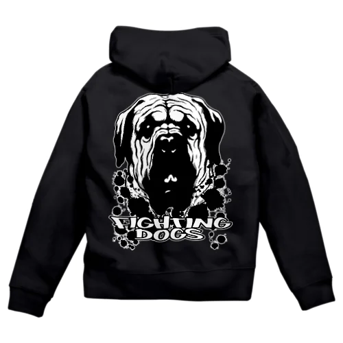 土佐犬 Zip Hoodie