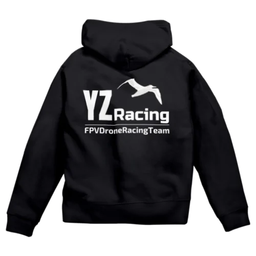 YZRacing 白文字タイプ Zip Hoodie