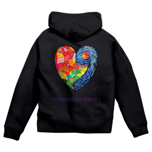 FUTAKO HEART STREET 9  Zip Hoodie