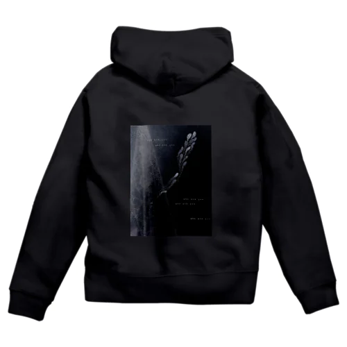 ???who are you??? / ghost trace Zip Hoodie