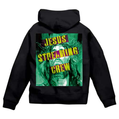 JESUS STREAMING CREW ZIP PARKA(後プリント) Zip Hoodie