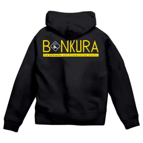 BONKURA TYPO YLW ジップパーカー