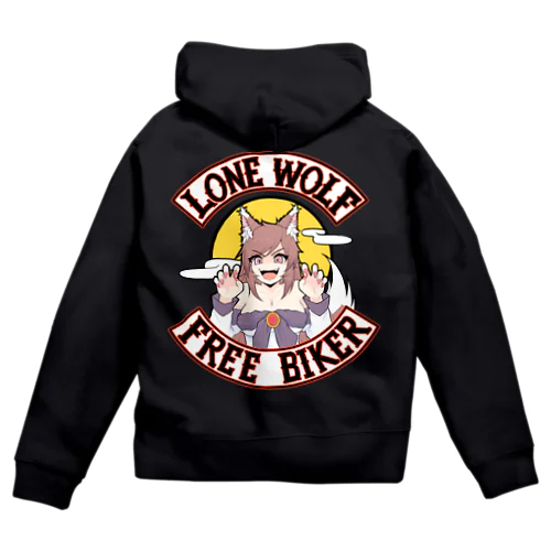 影狼ちゃんMCパッチパーカー Zip Hoodie