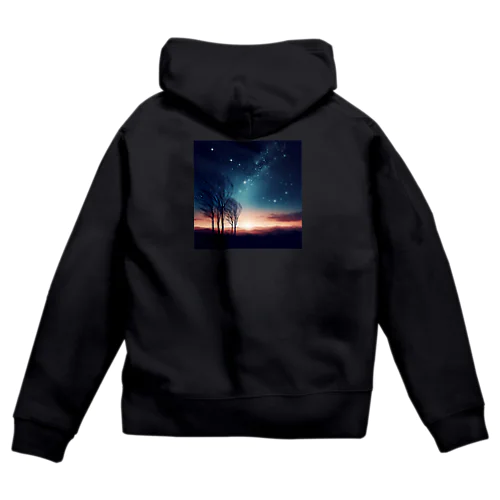 幻想的な夜空🌌 Zip Hoodie