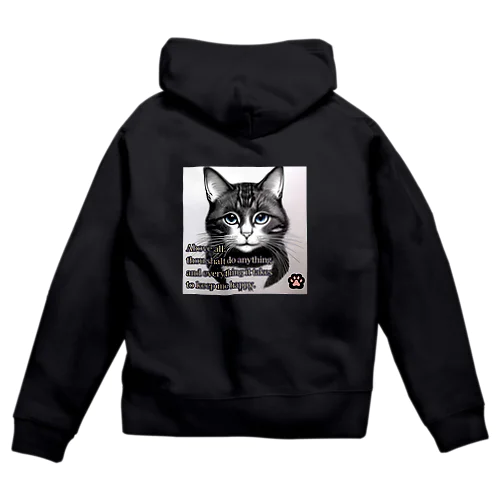 猫の十戒 Zip Hoodie