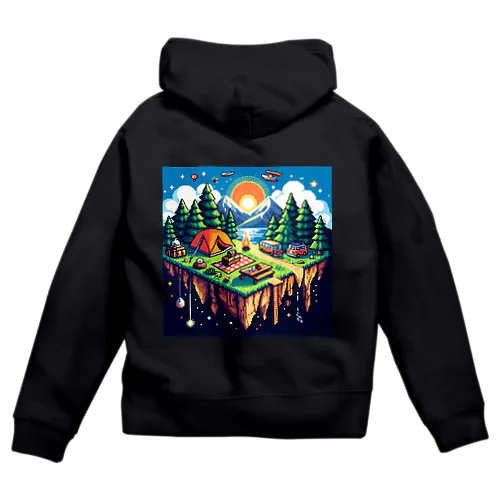 camping(ドット) Zip Hoodie