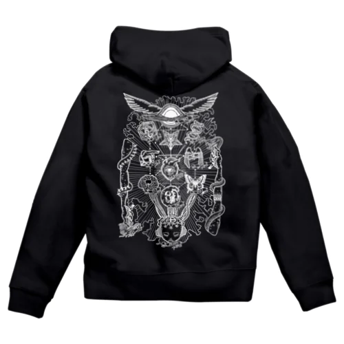 生命の樹グリモワール Zip Hoodie