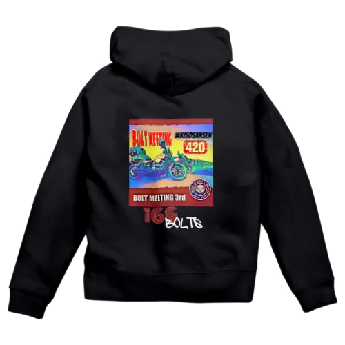 I LOVE BOLT全国BOLTミーティング3rd.記念 Zip Hoodie