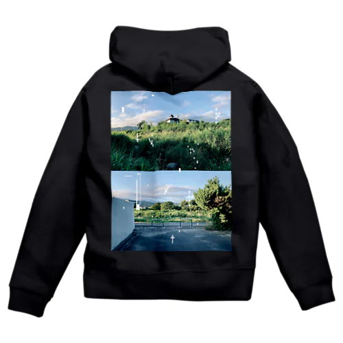 Echoes of W&M Memories_Deep Colors Zip Hoodie