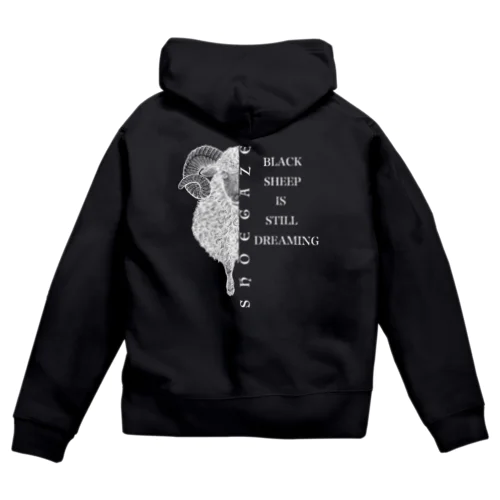 SHOEGAZING BLACK SHEEP Zip Hoodie