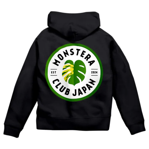 Monstera Club Japan ロゴグッズ Zip Hoodie