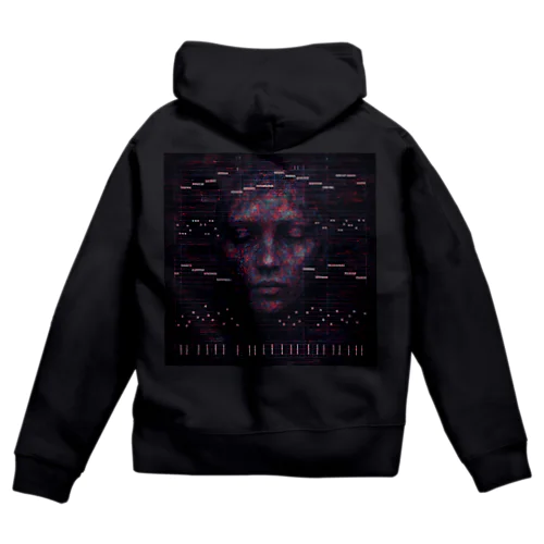 ノイズに潜む記憶 Zip Hoodie