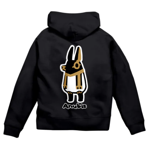 とーとつにエジプト神　アヌビス Zip Hoodie