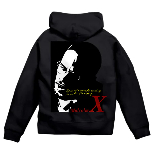 MALCOLM X ジップパーカー