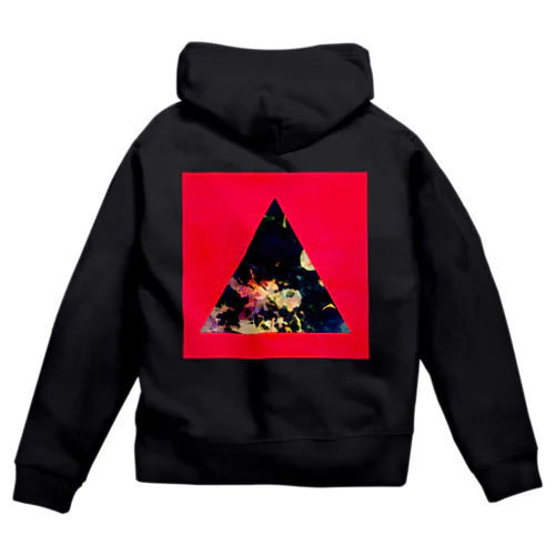 ▲5-P【三角形の穴】  Zip Hoodie