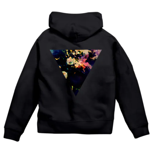 ▼5【逆三角形の穴】 Zip Hoodie