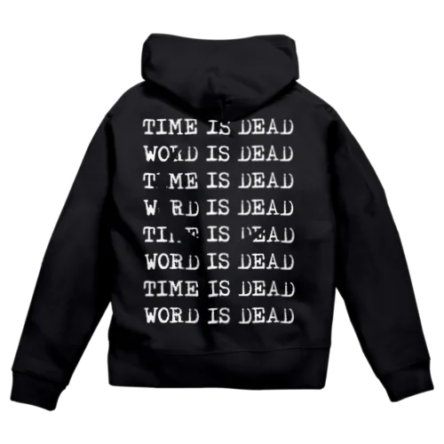 TIME IS DEAD（三日月） Zip Hoodie