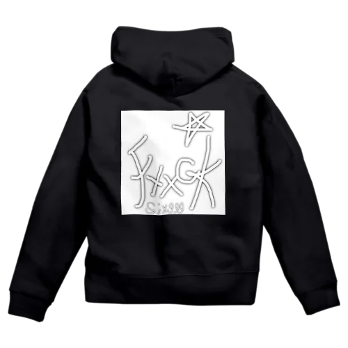 Fxxck*six999 Zip Hoodie