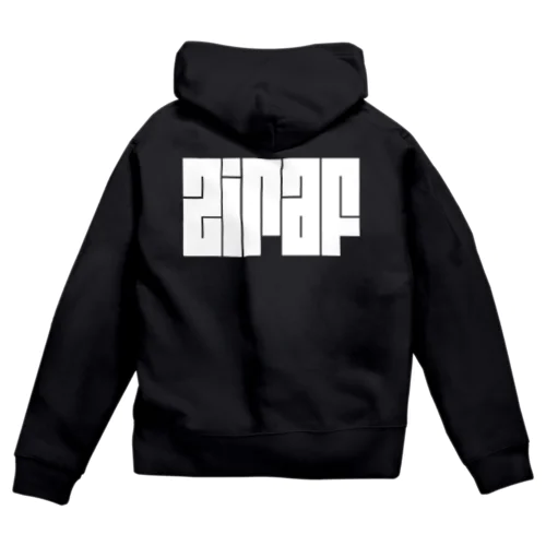 ziraf logo zip hooded ジップパーカー