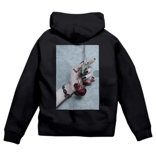 jesus 胸ロゴ Zip Hoodie