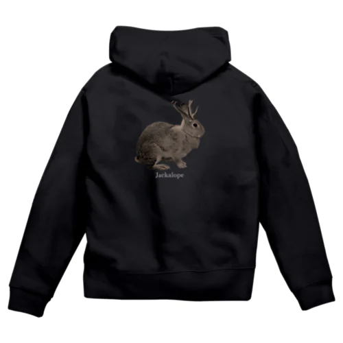 【背面】未確認動物 Zip Hoodie