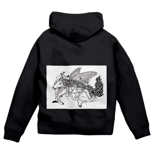 処女厨のユニコーン Zip Hoodie