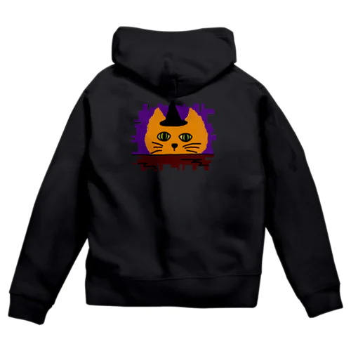 ハロウィンねこ Zip Hoodie