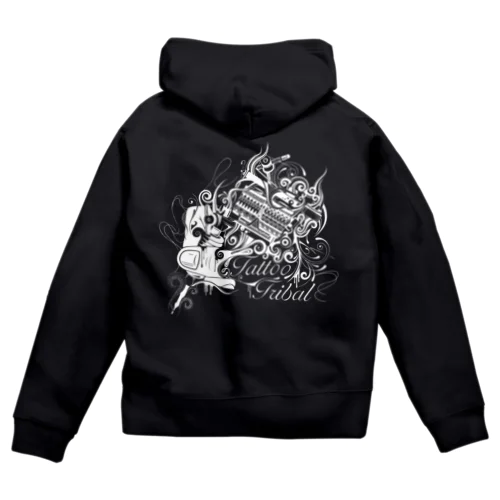 タトゥーマシントライバル Zip Hoodie