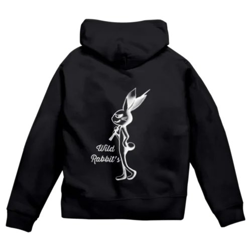 Wild Rabbits Zip Hoodie