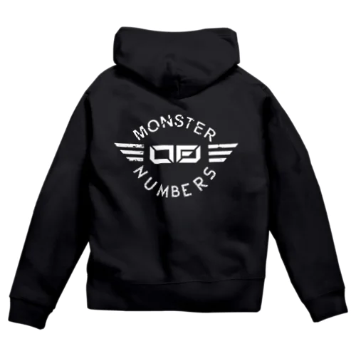 MON Monster of Numbers パーカー ジップパーカー