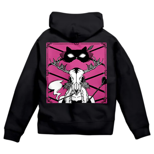スナック骨美 Zip Hoodie