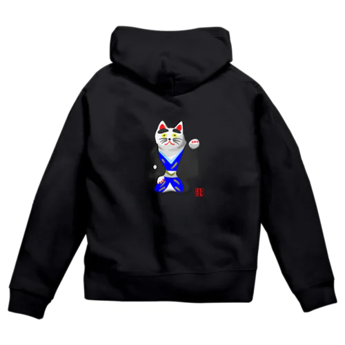 初辰猫 Zip Hoodie