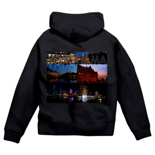 横浜夜景No.01 Zip Hoodie