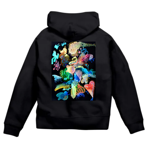 真夜中の小馬 Zip Hoodie