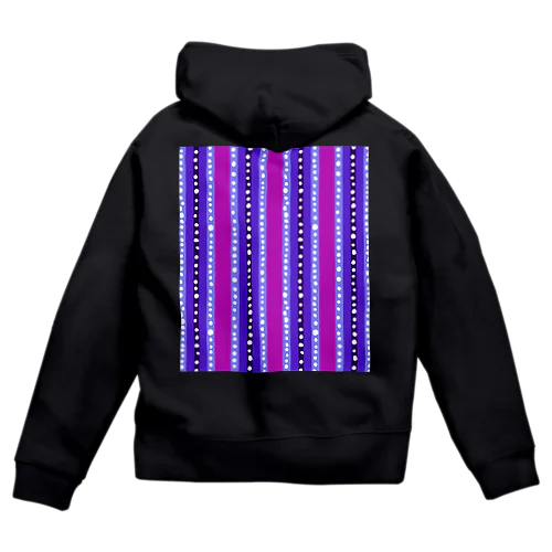 不思議なムードの抽象模様 Zip Hoodie