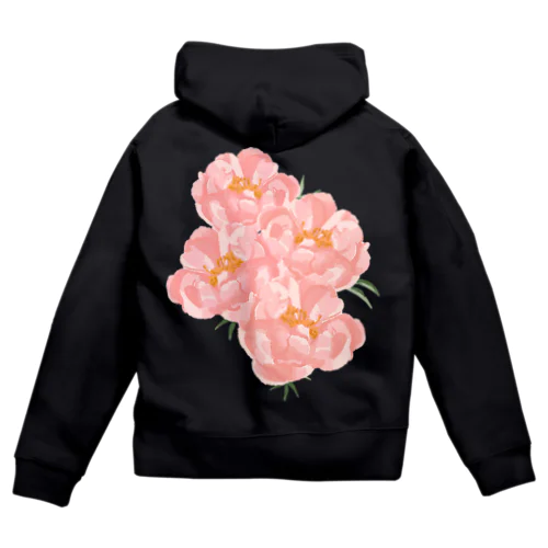 シャクヤクの花束 Zip Hoodie