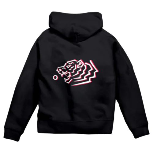 卓球レディース・ジップパーカー(ピンク） Zip Hoodie