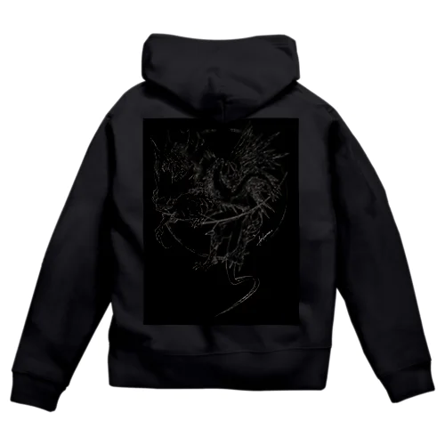 竜と花 Zip Hoodie