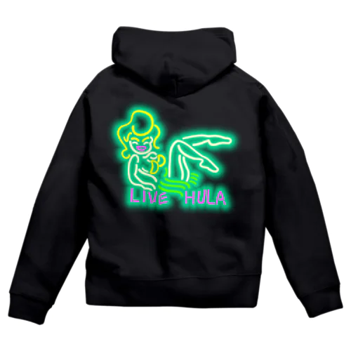 LIVE HULA Zip Hoodie