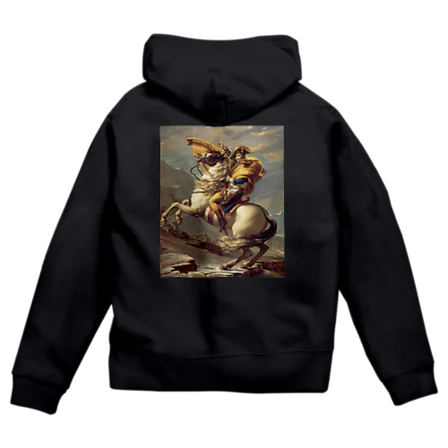 Napoleon Crossing the Alps Zip Hoodie